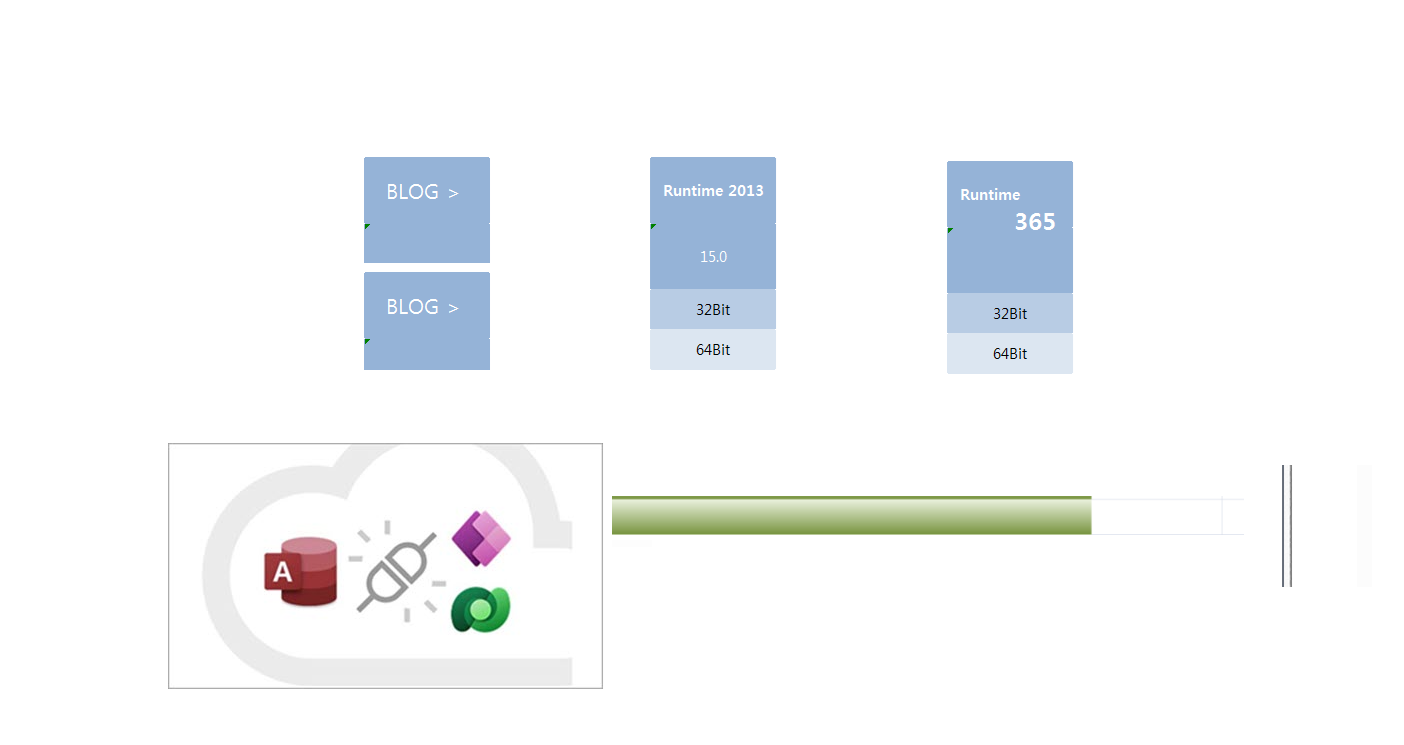 Microsoft 365 Access Runtime 다운로드 옵션